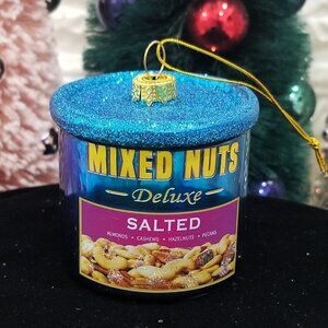 Blown Glass DELUXE MIXED NUTS Christmas Ornament